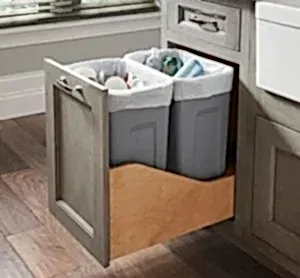 Tacoma WA Cabinets with pull out waste containers